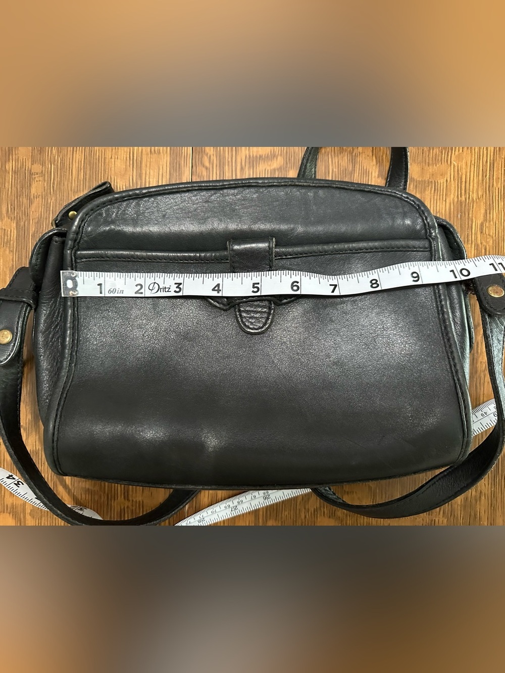 Vintage Liz Claiborne Black Leather Blazer Bag - Picture 10 of 11